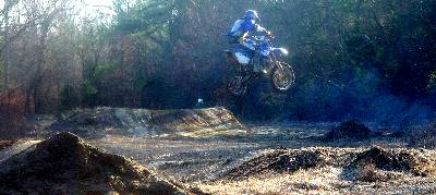 Matt on the finishline jump