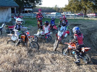 A bunch of kids having fun.